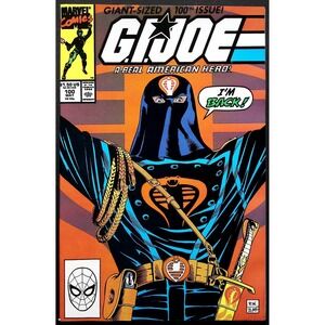 GI JOE A REAL AMERICAN HERO Giant Sized 100th Issue Marvel Comics 1991 Cobra VF